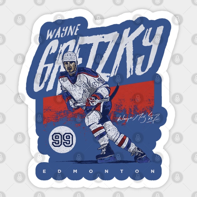 Wayne Gretzky Edmonton Grunge Sticker by lavonneroberson